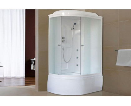 Душевая кабина Royal Bath RB 8120BK2-M 120х80 см, с матовыми стеклами, правосторонняя