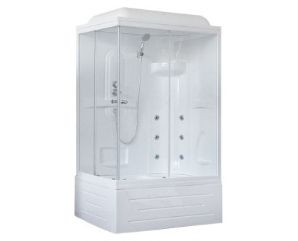 Душевая кабина Royal Bath RB 8100BP2-T 100х80 см, с прозрачными стеклами, правосторонняя