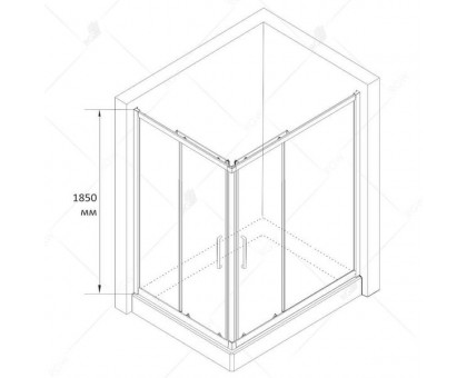 Душевой уголок RGW CL-44 90x100, прозрачное стекло
