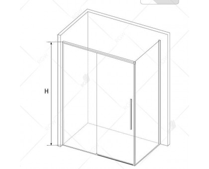 Душевой уголок RGW SV-42 (SV-12 + Z-050-2) 100x80, прозрачное стекло