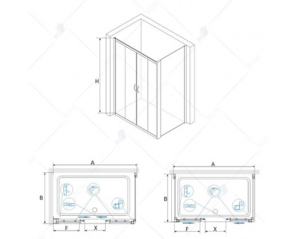 Душевой уголок RGW PA-41 (PA-11 + Z-050-2) 200x80, прозрачное стекло