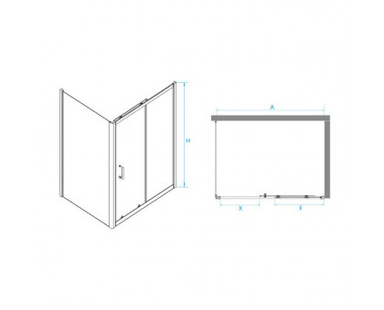 Душевой уголок RGW PA-74 (PA-14 + Z-050-2) 170x90, прозрачное стекло