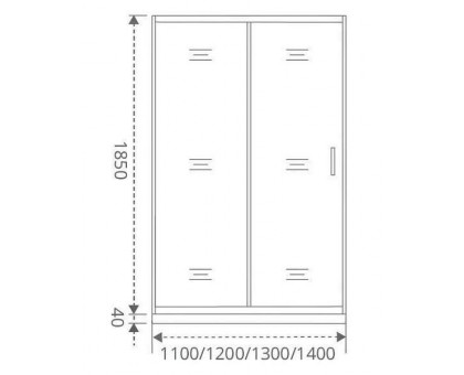 Душевое ограждение Good Door LATTE WTW-120-C-WE 120 см