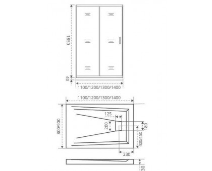 Душевое ограждение Good Door INFINITY WTW-110-C-CH 110 см